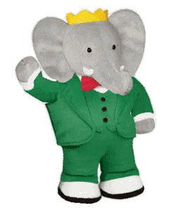 Gif animé Babar peluche